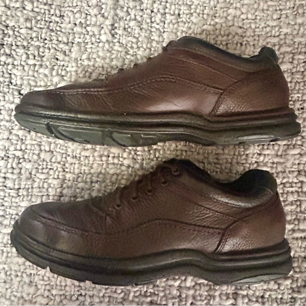 Rockport World Tour Classic Men's Leather Casual Walking Shoes Size 12 Brown